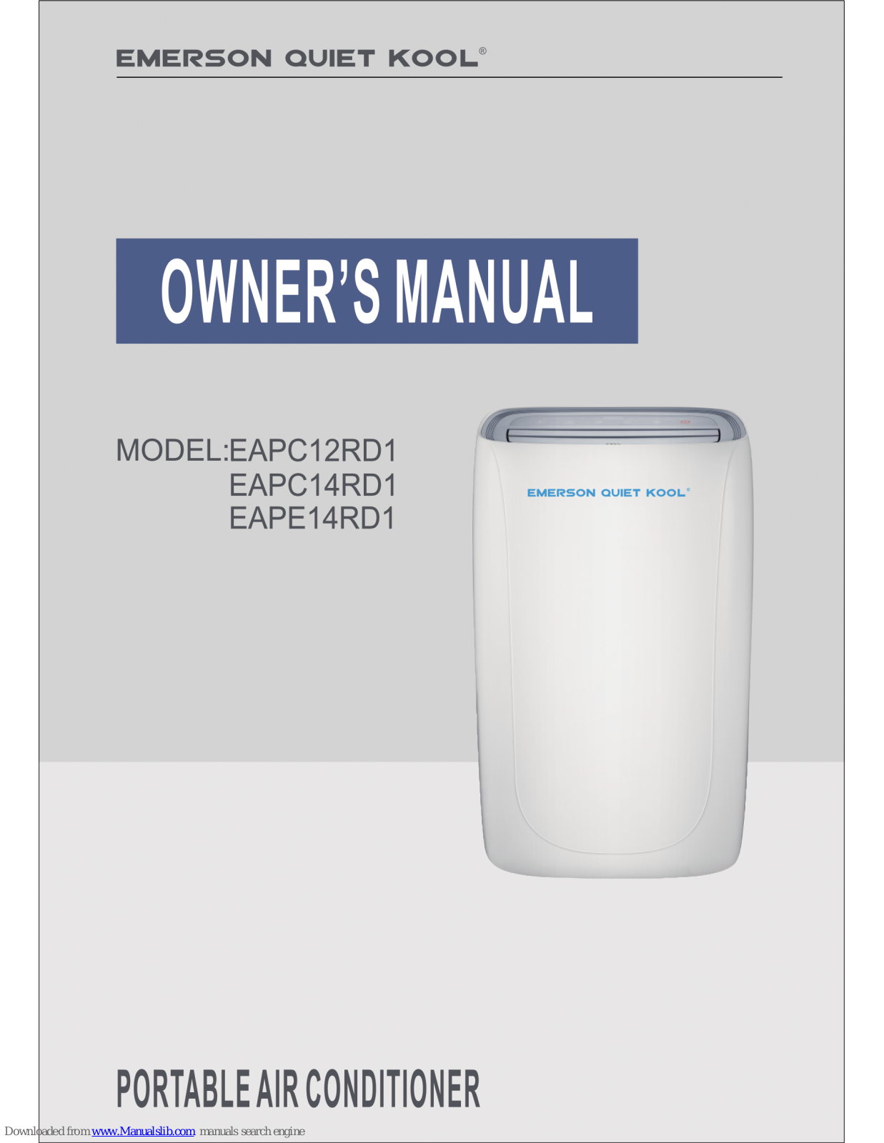 Emerson Quiet Cool EAPC12RD1, EAPC14RD1, EAPE14RD1 Owner's Manual