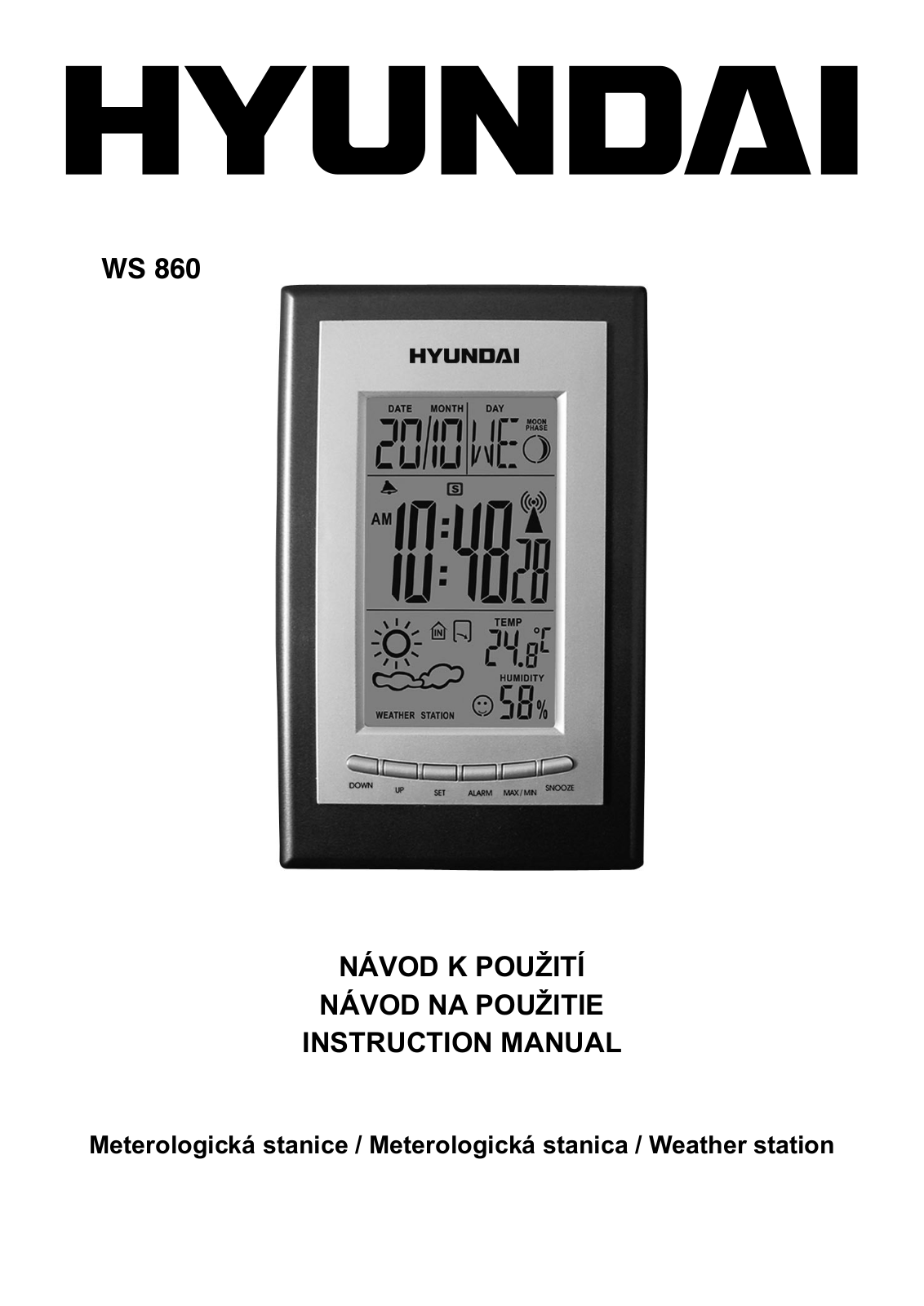 Hyundai WS 860 User Manual