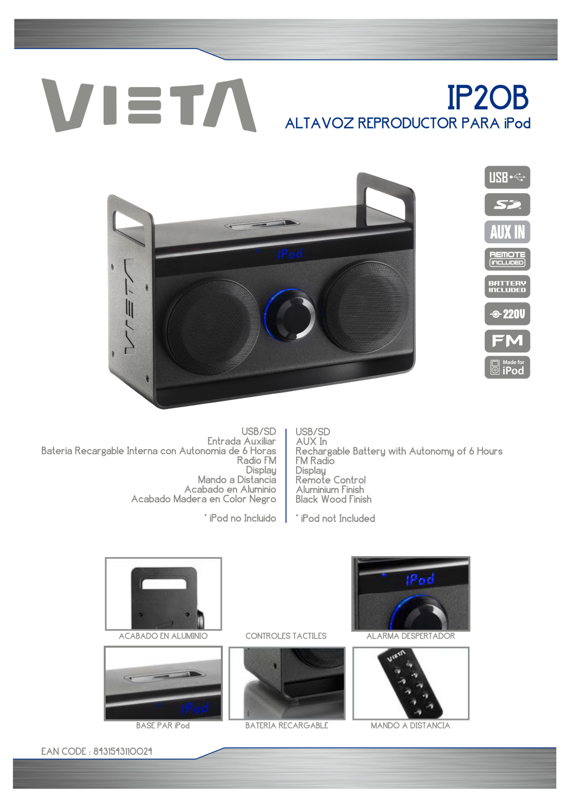 Vieta IP20B DATASHEET