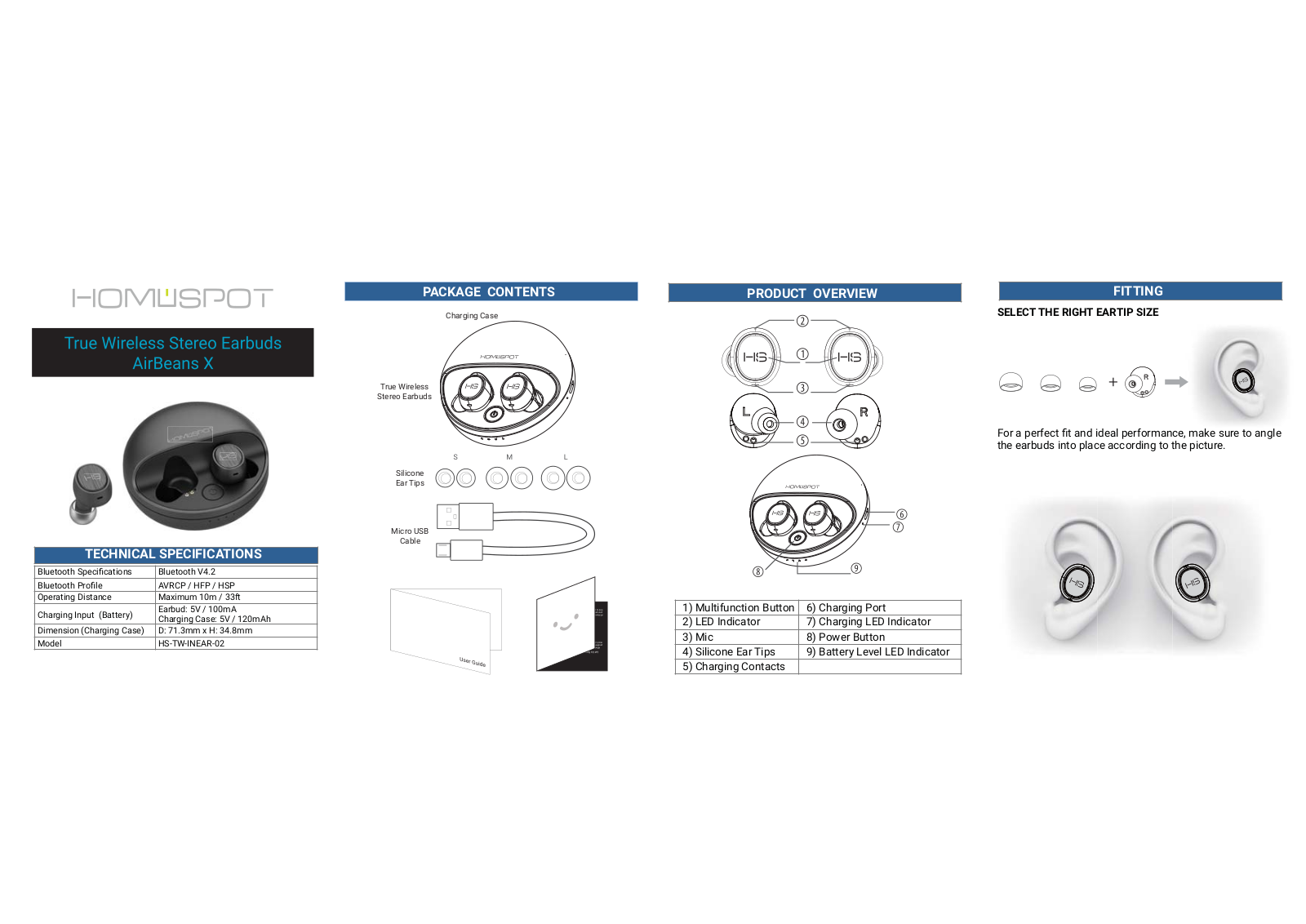 GT tronics HS BTHP User Manual