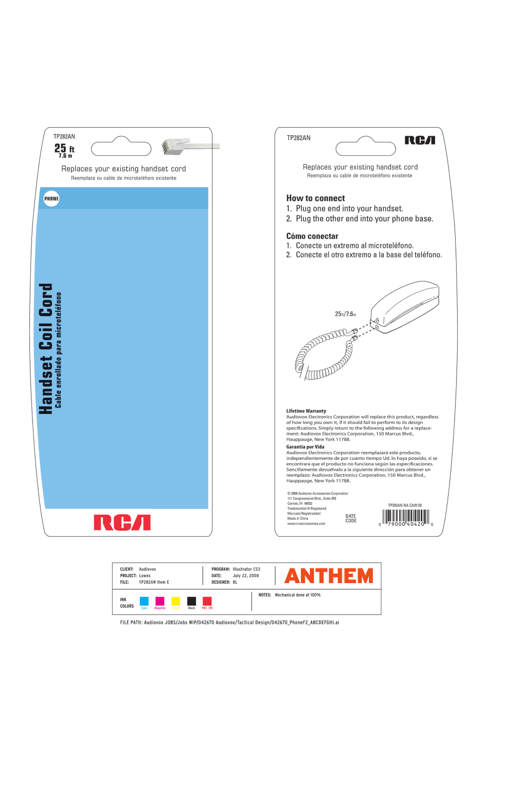 RCA TP282AN User Manual