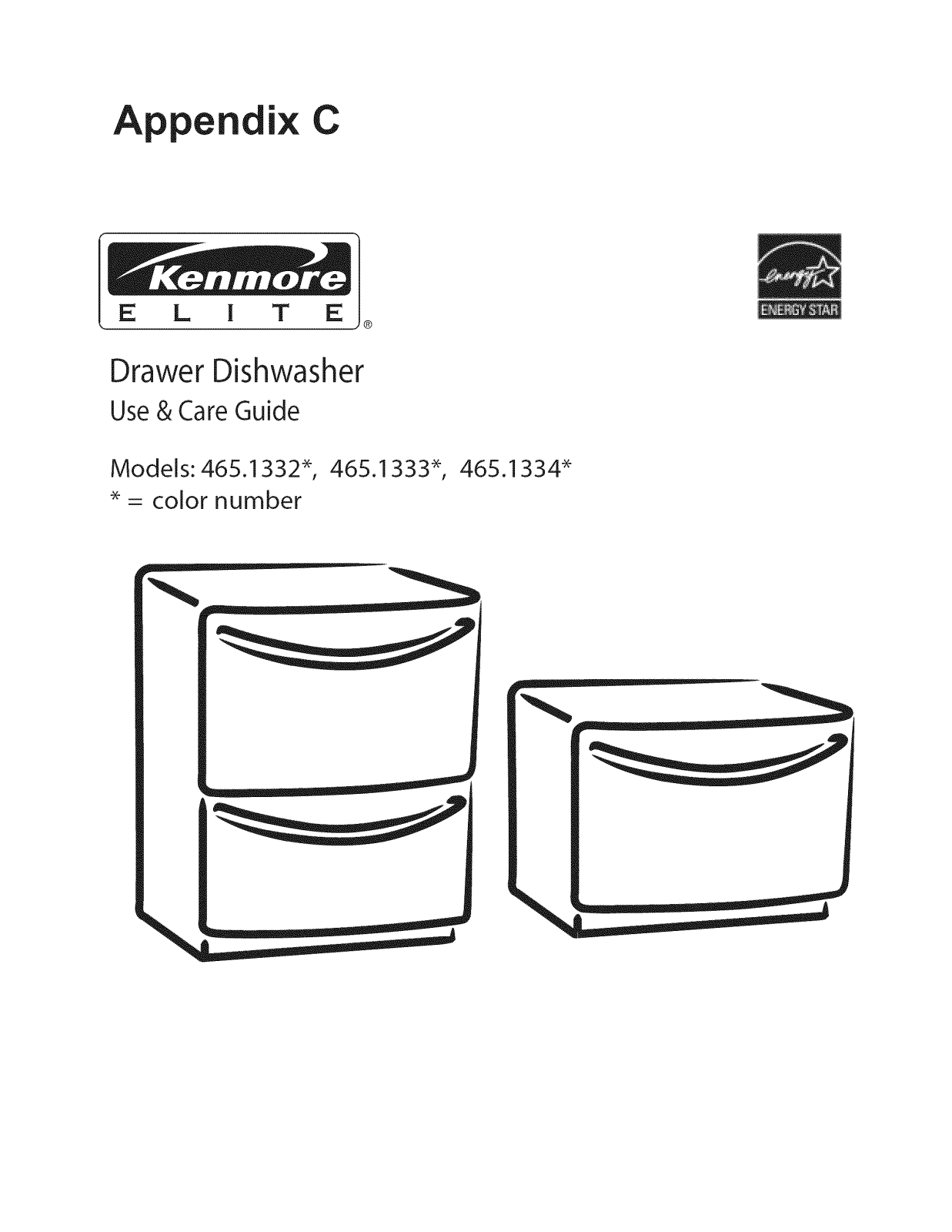 Kenmore DRAWER DISHWASHER 465.1332 User Manual - ManualMachine.com