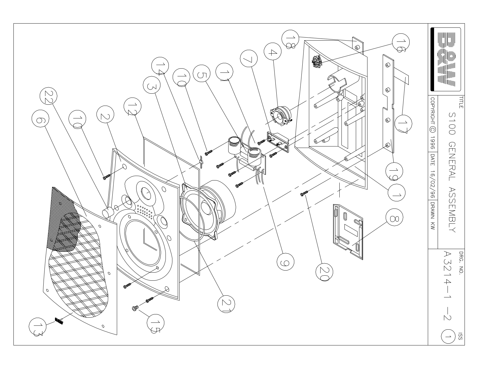 Bowers and Wilkins S-100 Service manual