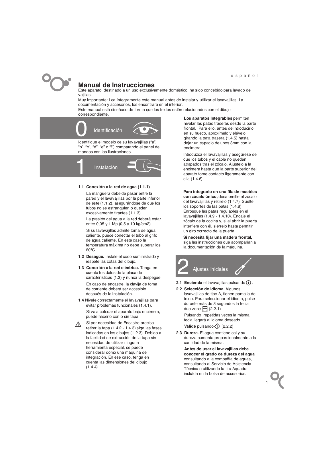 Fagor LF 019 IX User Manual