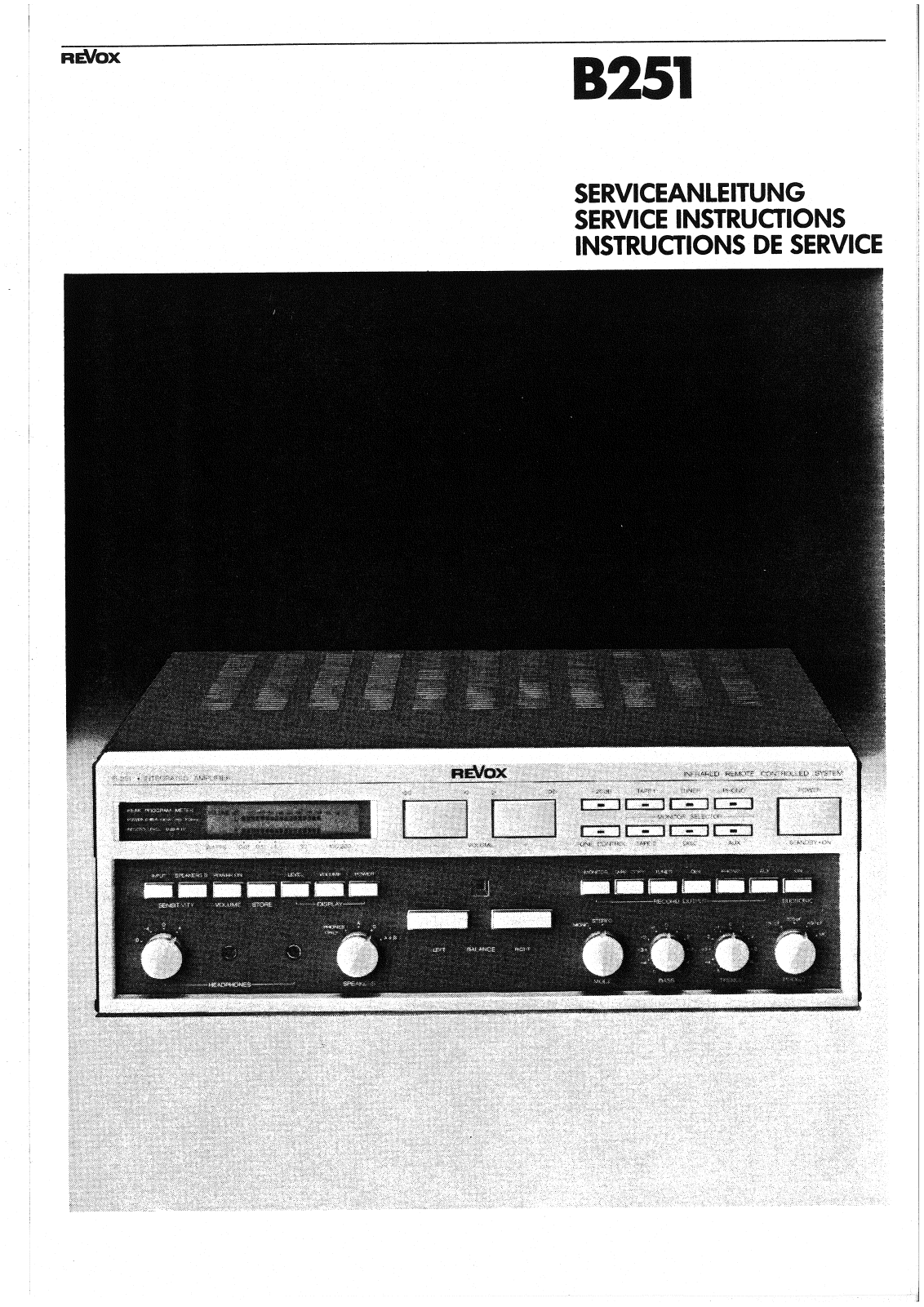 Revox B-251 Service Manual