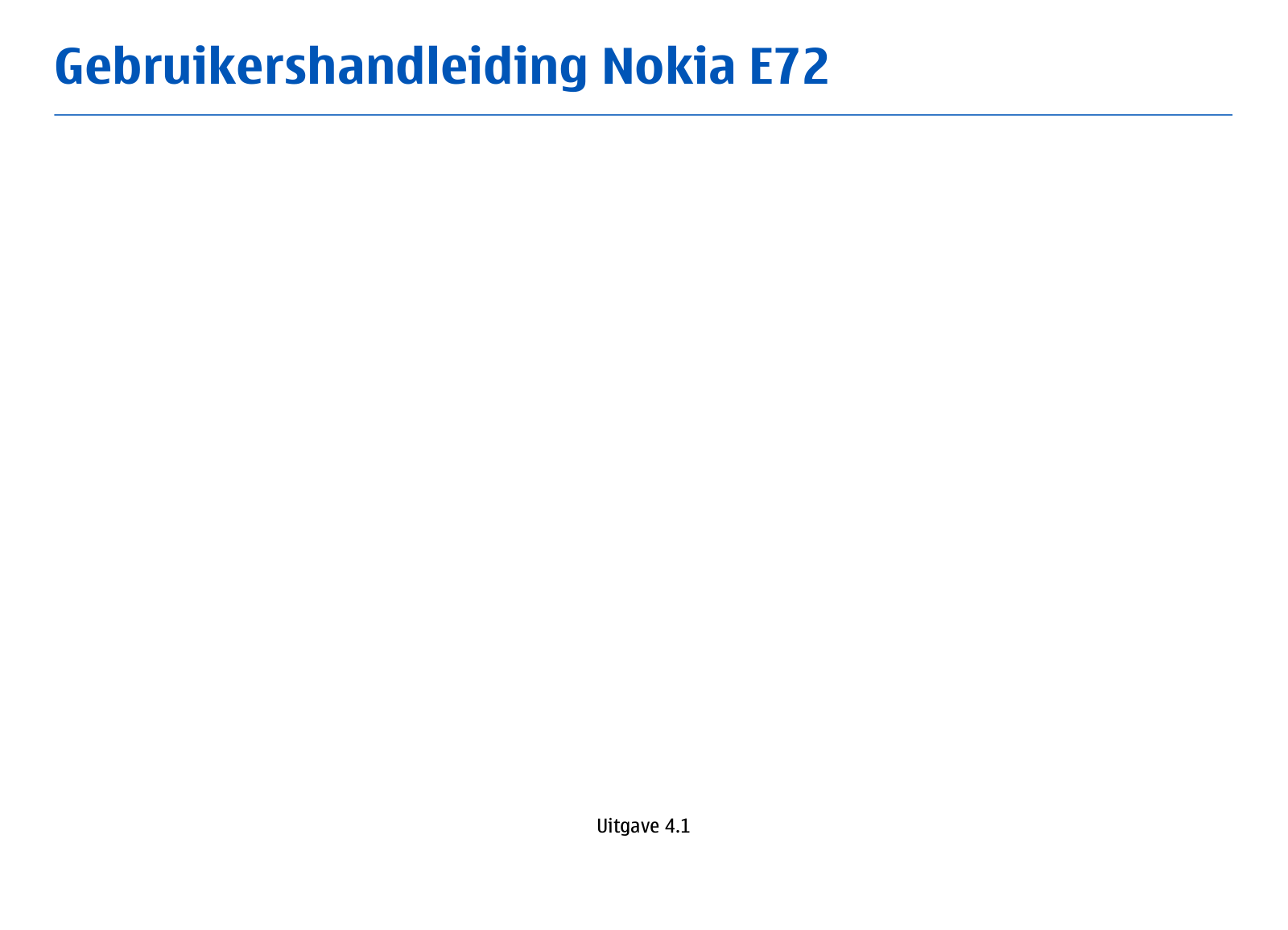 Nokia E72 User Manual