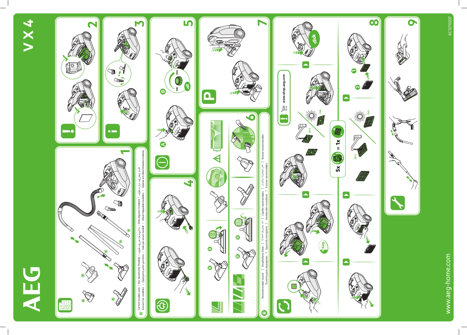 AEG VX4-1-GM-T operation manual