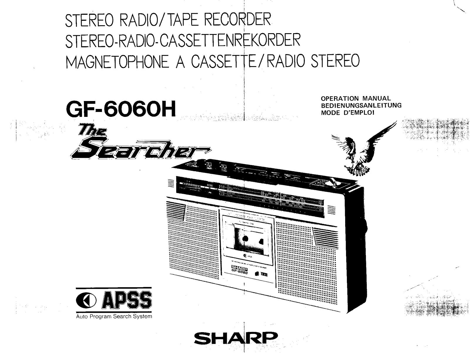 Sharp GF-6060H User Manual