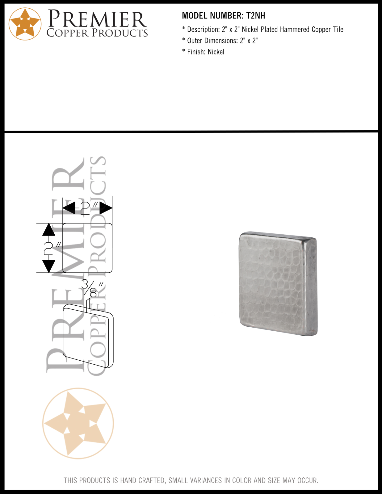 Premier Copper Products IER1712 Specifications - ManualMachine.com