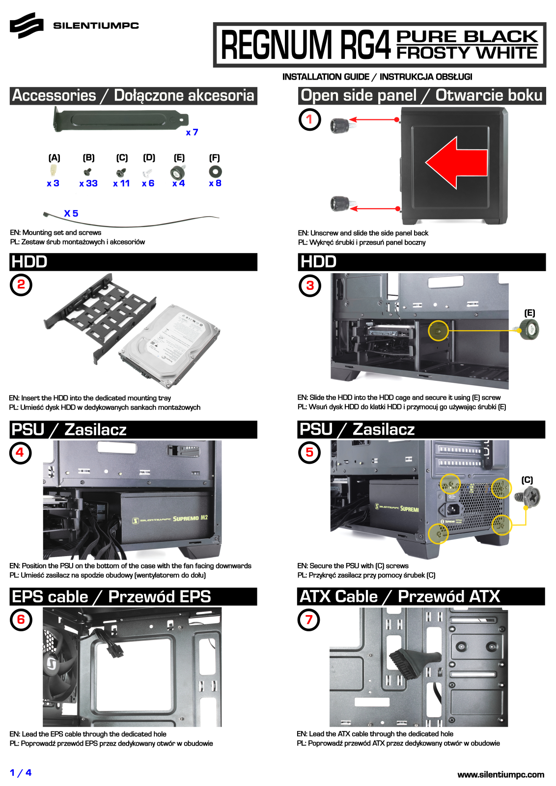 SilentiumPC Regnum RG4F User Manual - ManualMachine.com