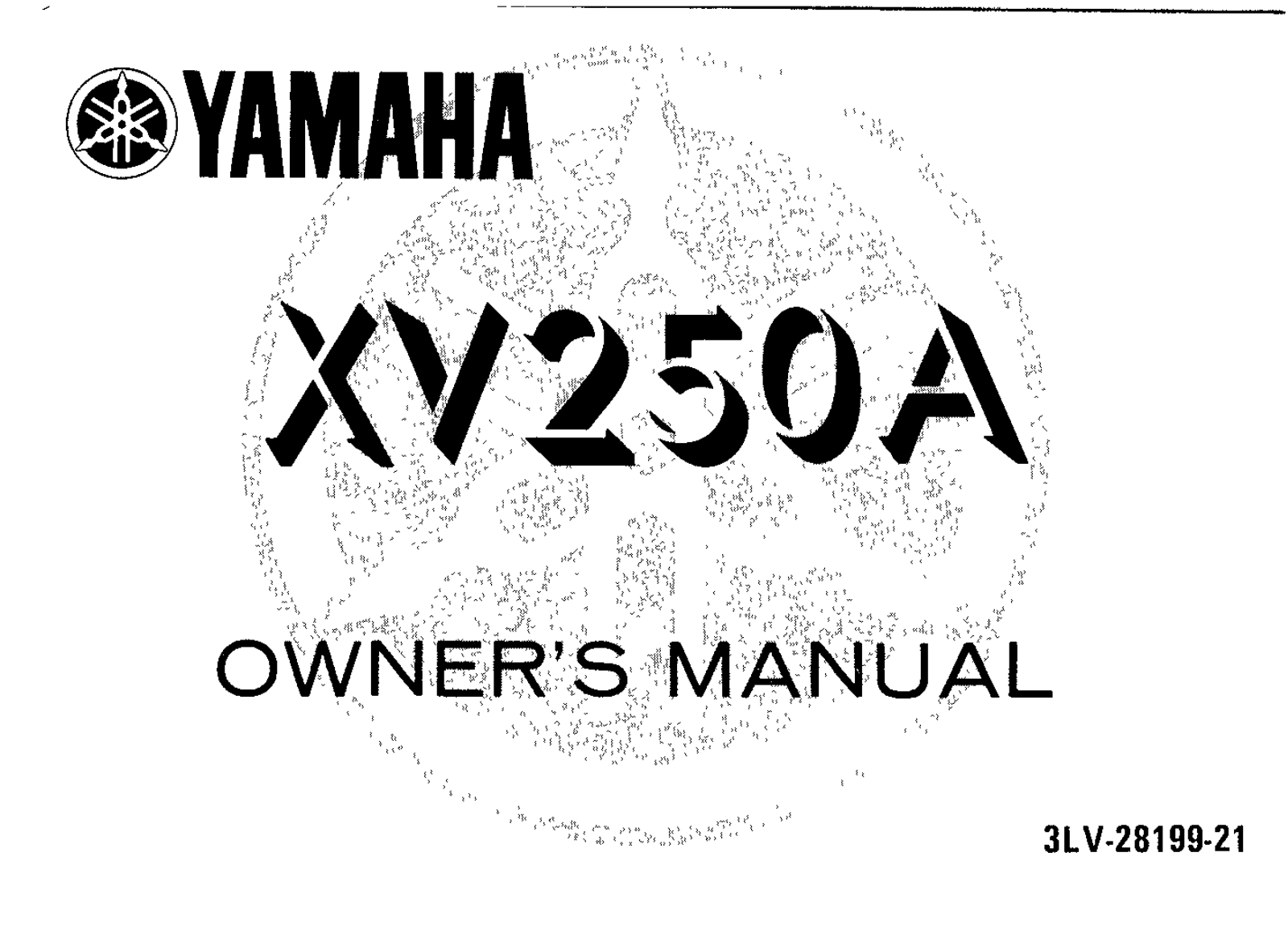 Yamaha XV250 A 1990 Owner's manual