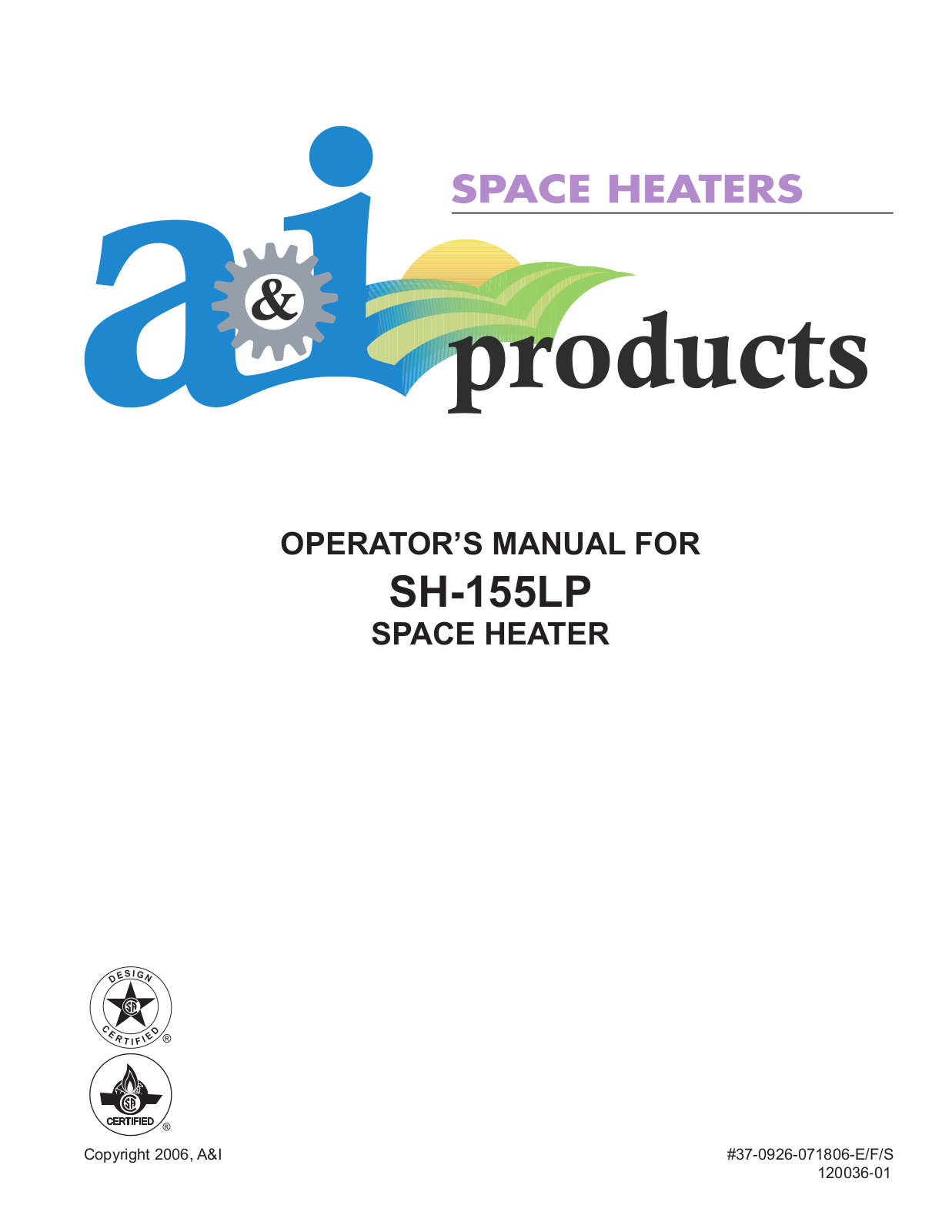 Desa Tech SH-155LP Owner's Manual