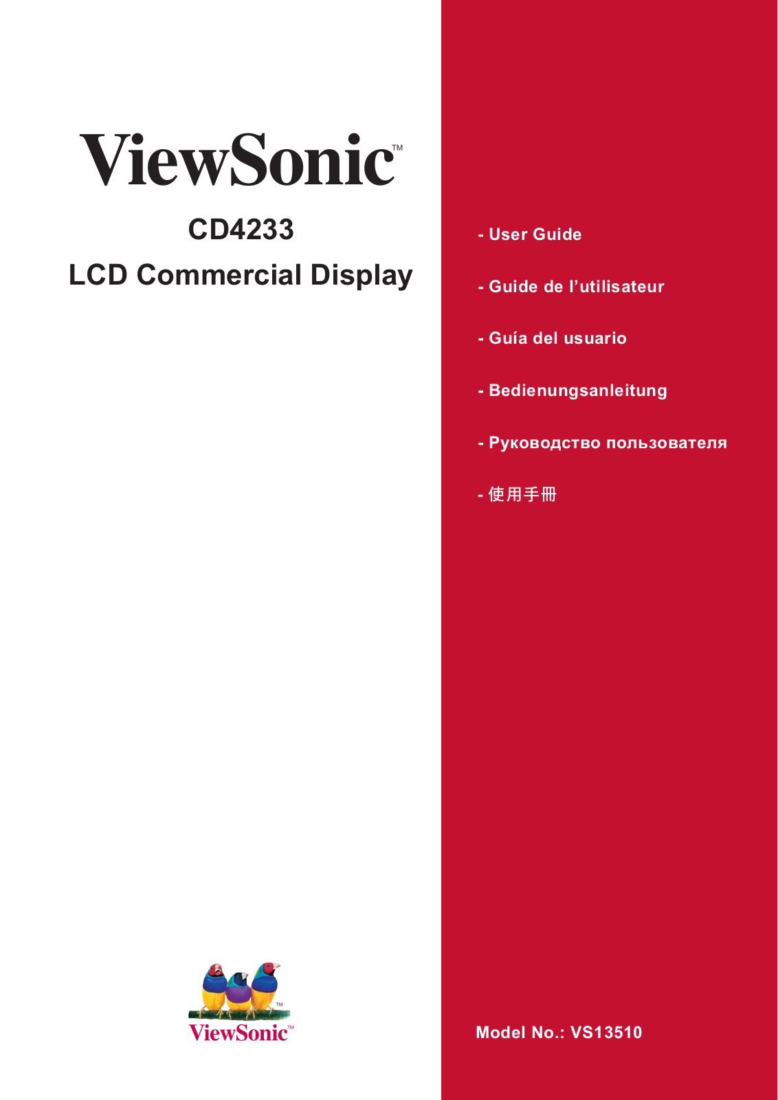 Viewsonic CD4233 User Manual