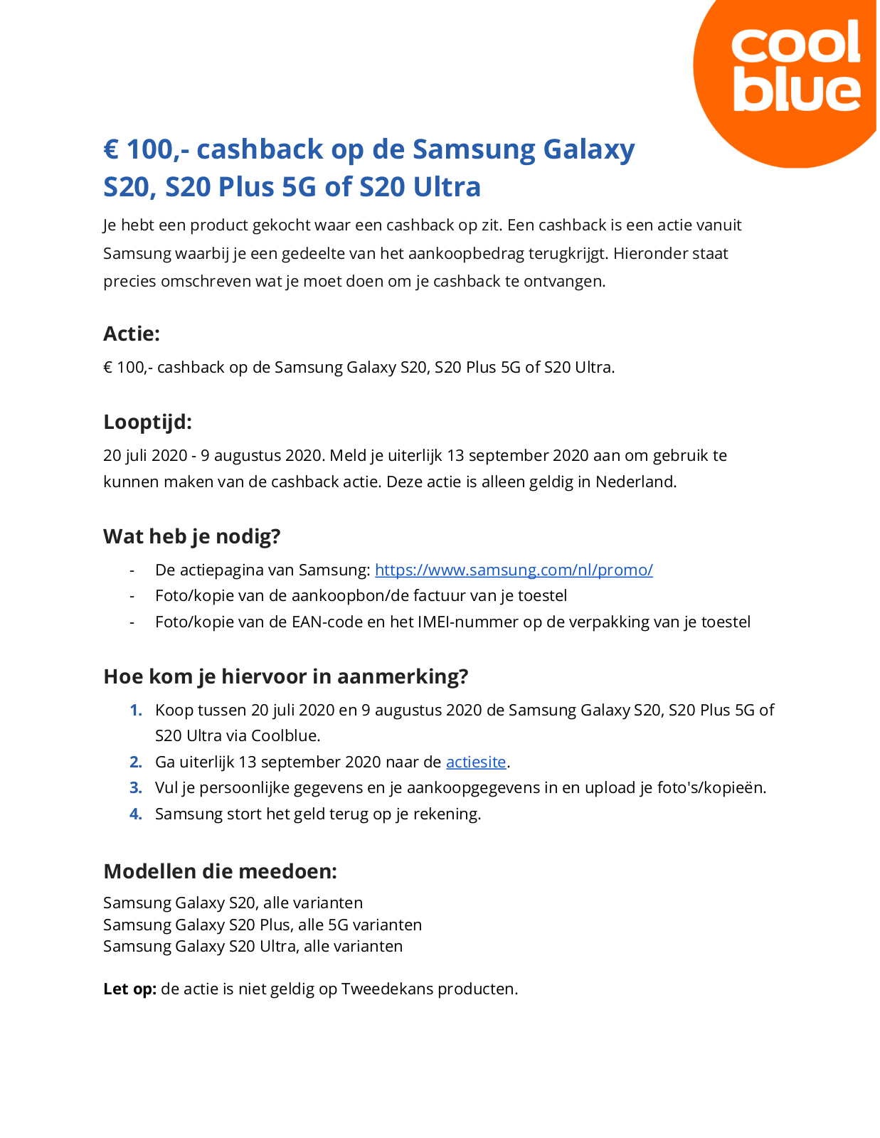 Samsung Galaxy S20 128GB Grijs 5G User manual