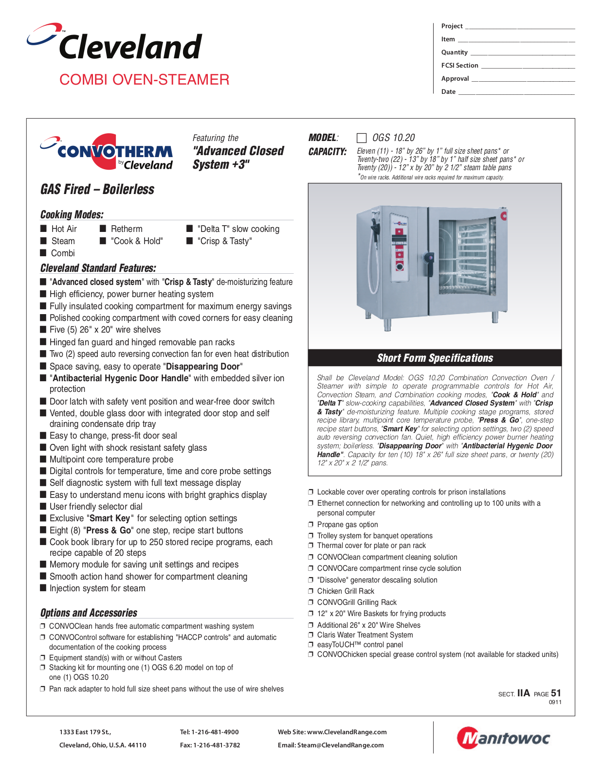 Cleveland OGS 10.20 User Manual