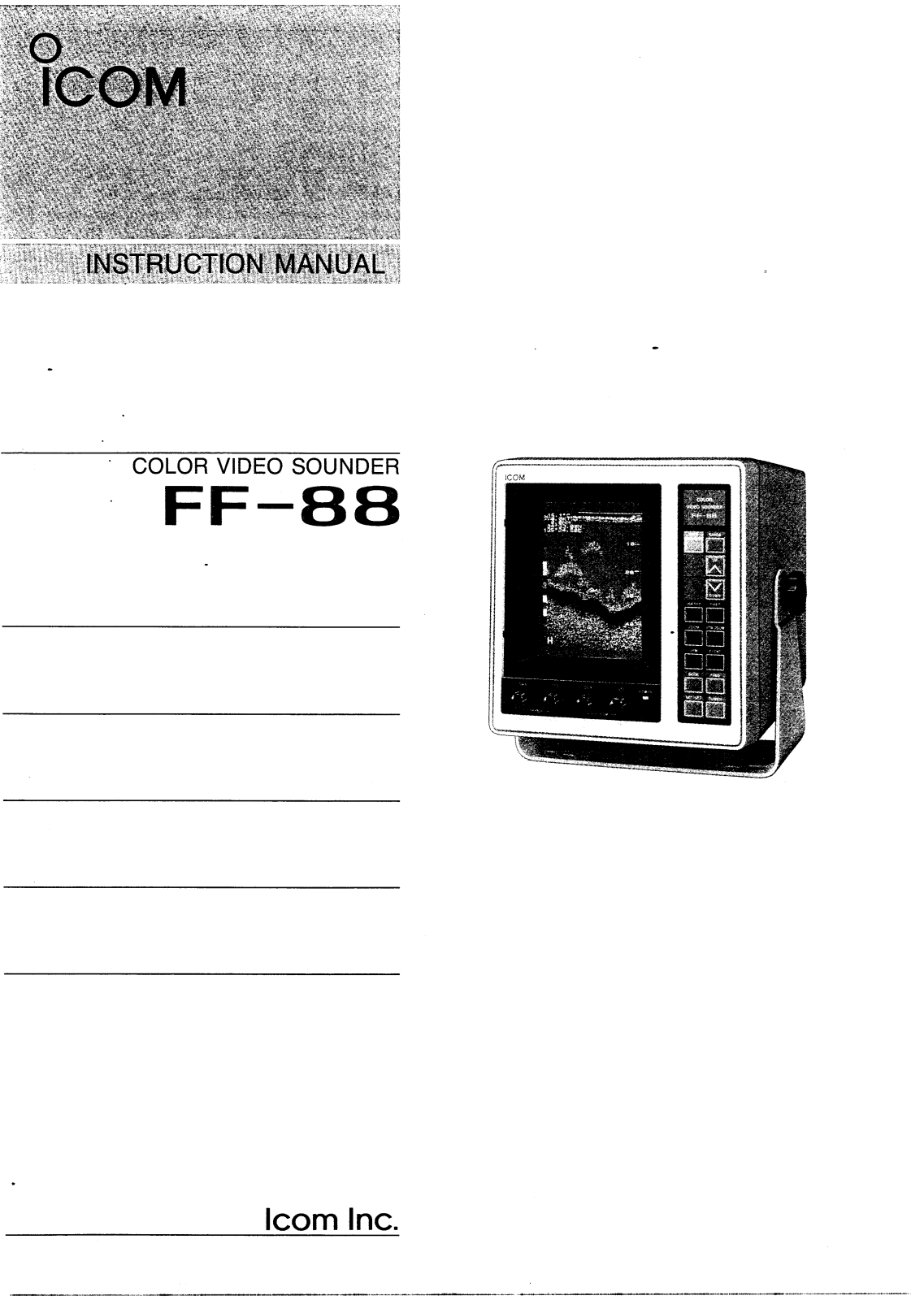 Icom FF-88 User Manual