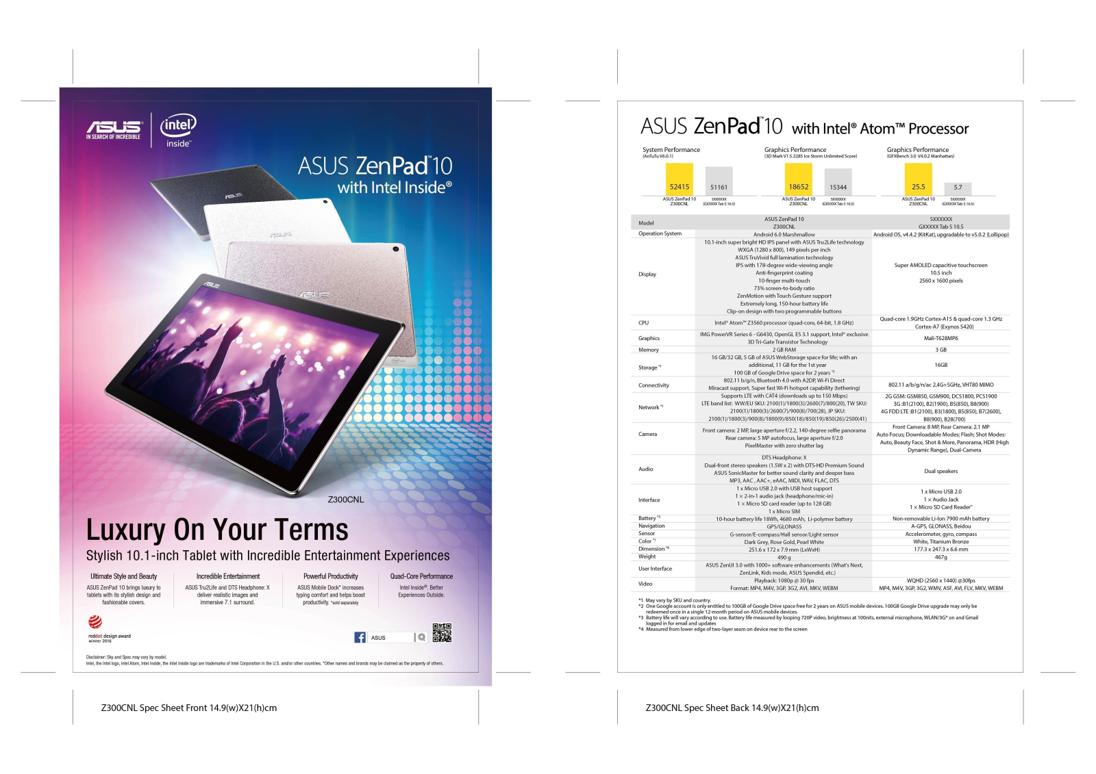 ASUS Z300CNL User Manual