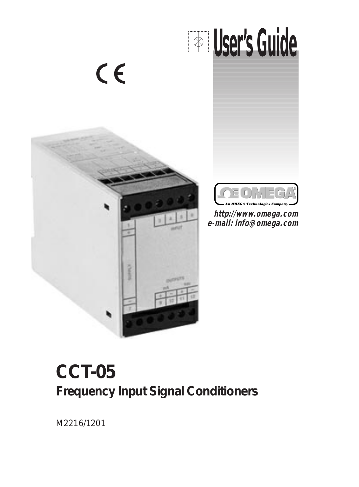 Omega Products CCT-05 Installation  Manual