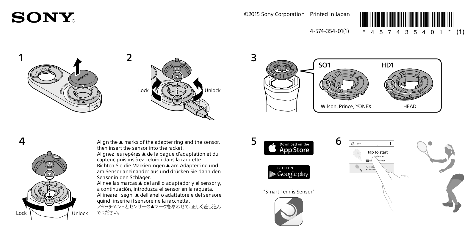 Sony SSE-TN1W Read This First