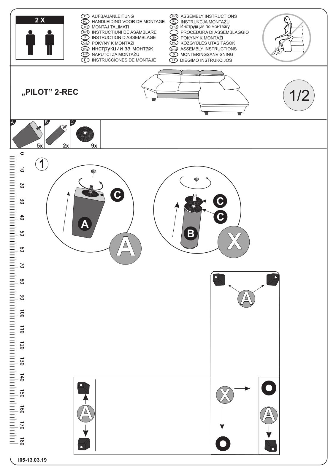 Home affaire Pilot Assembly instructions