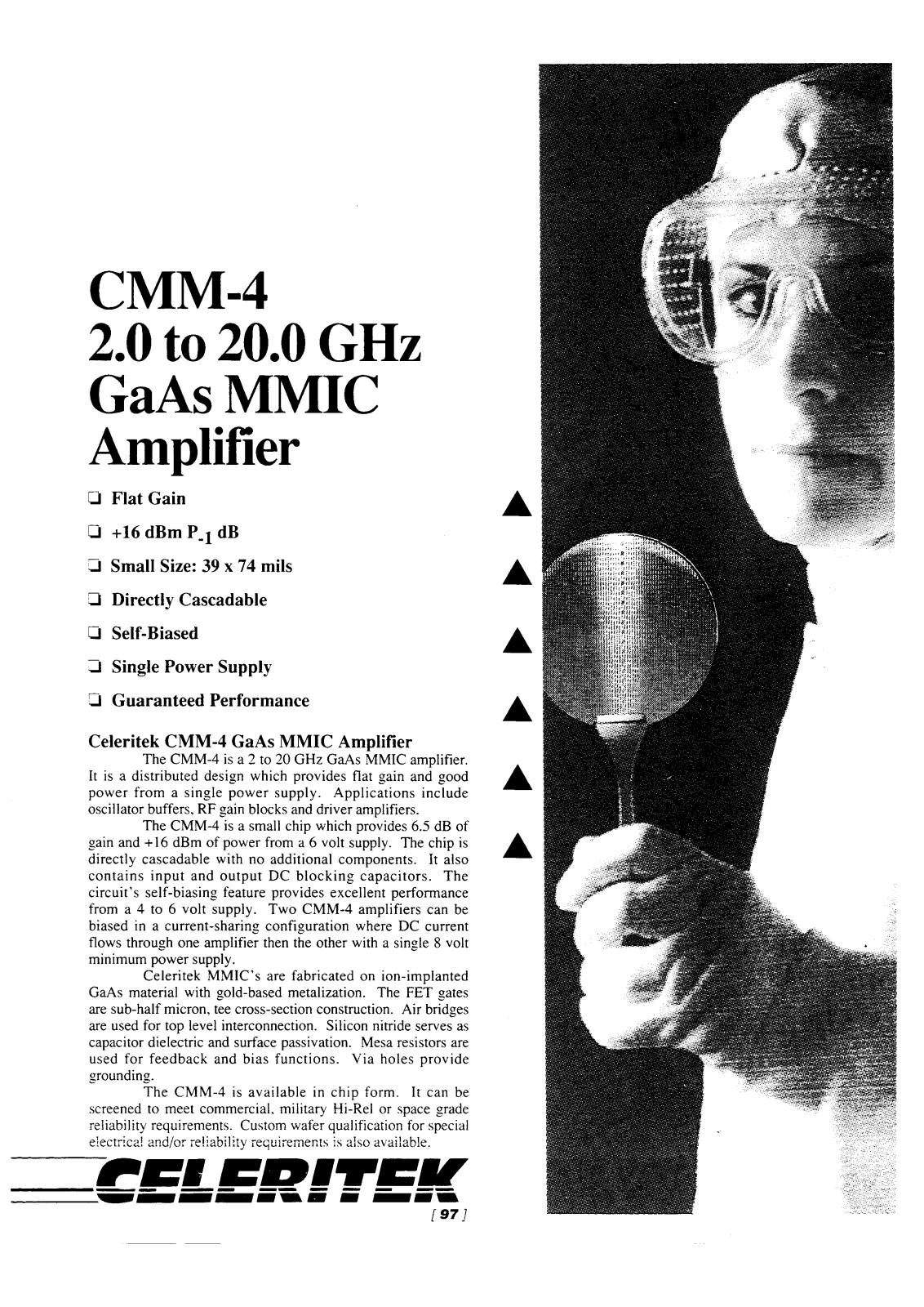 CELER CMM-4 Datasheet