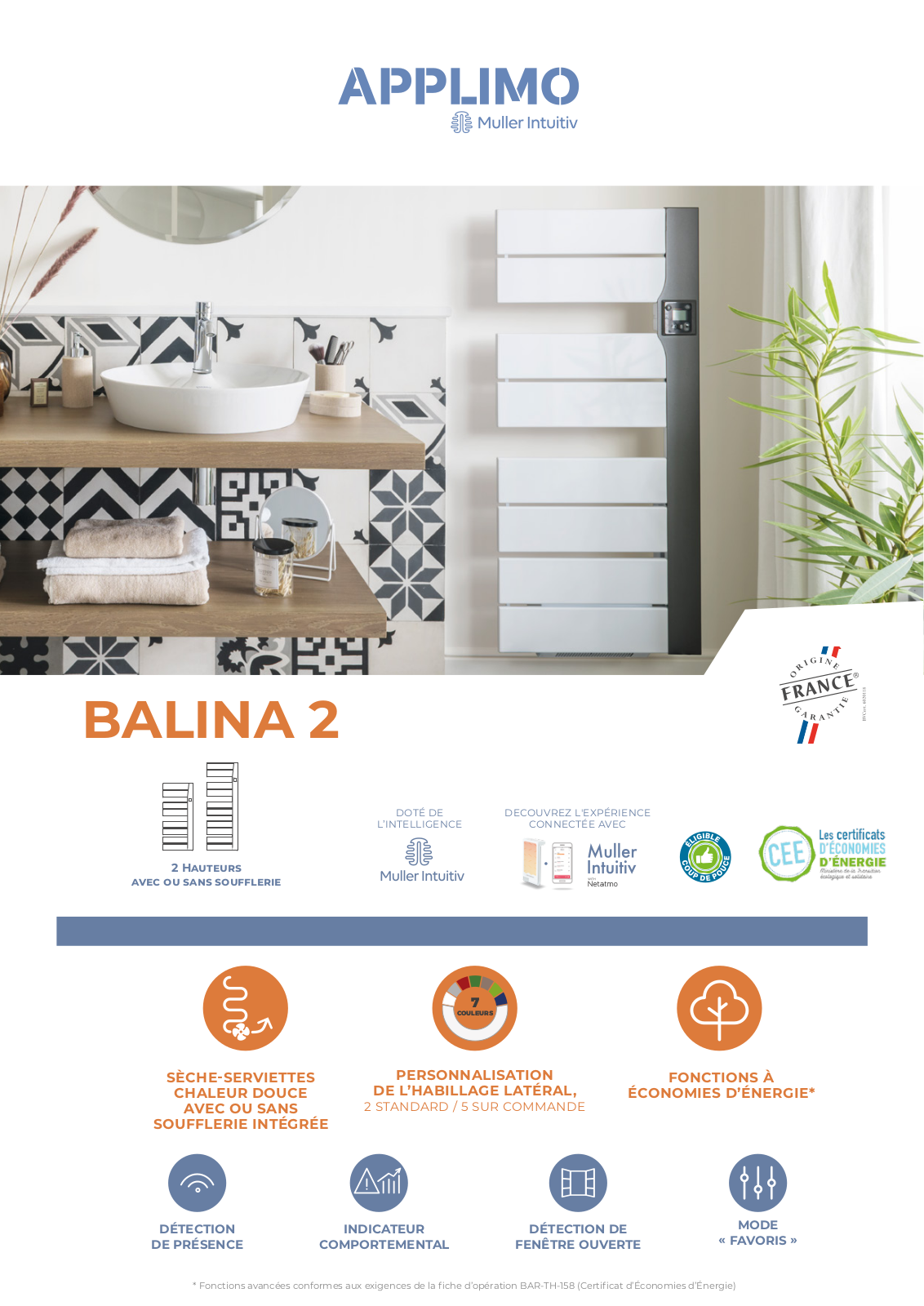 Noirot BALINA 2 Specification - ManualMachine.com