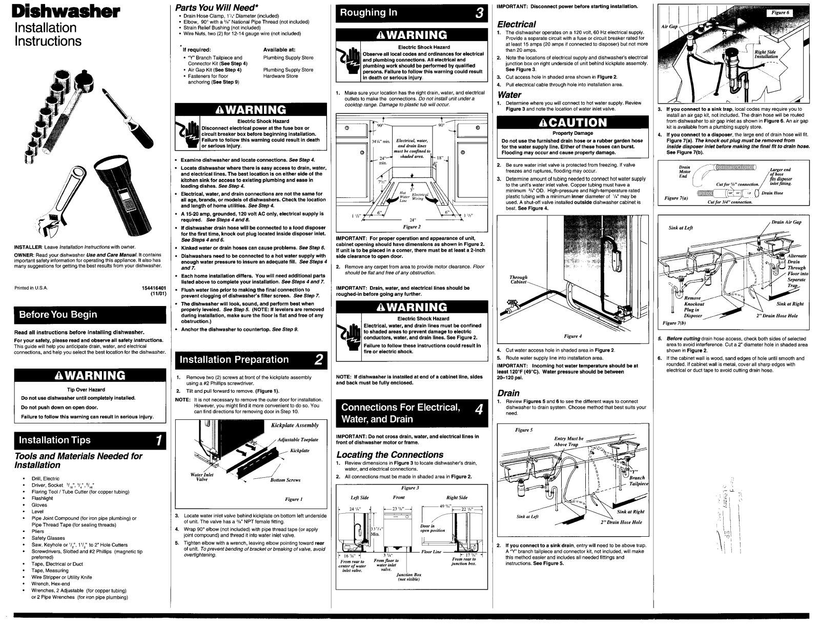 Frigidaire FDB101SAW1 Installation Guide - ManualMachine.com