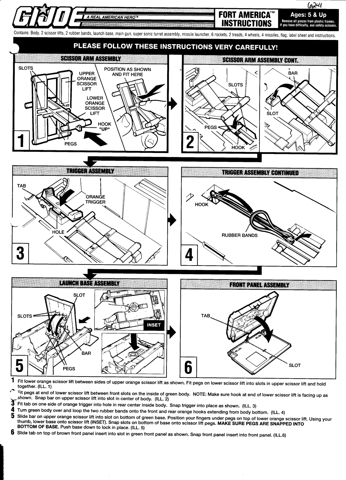 HASBRO GiJoe Fort America User Manual