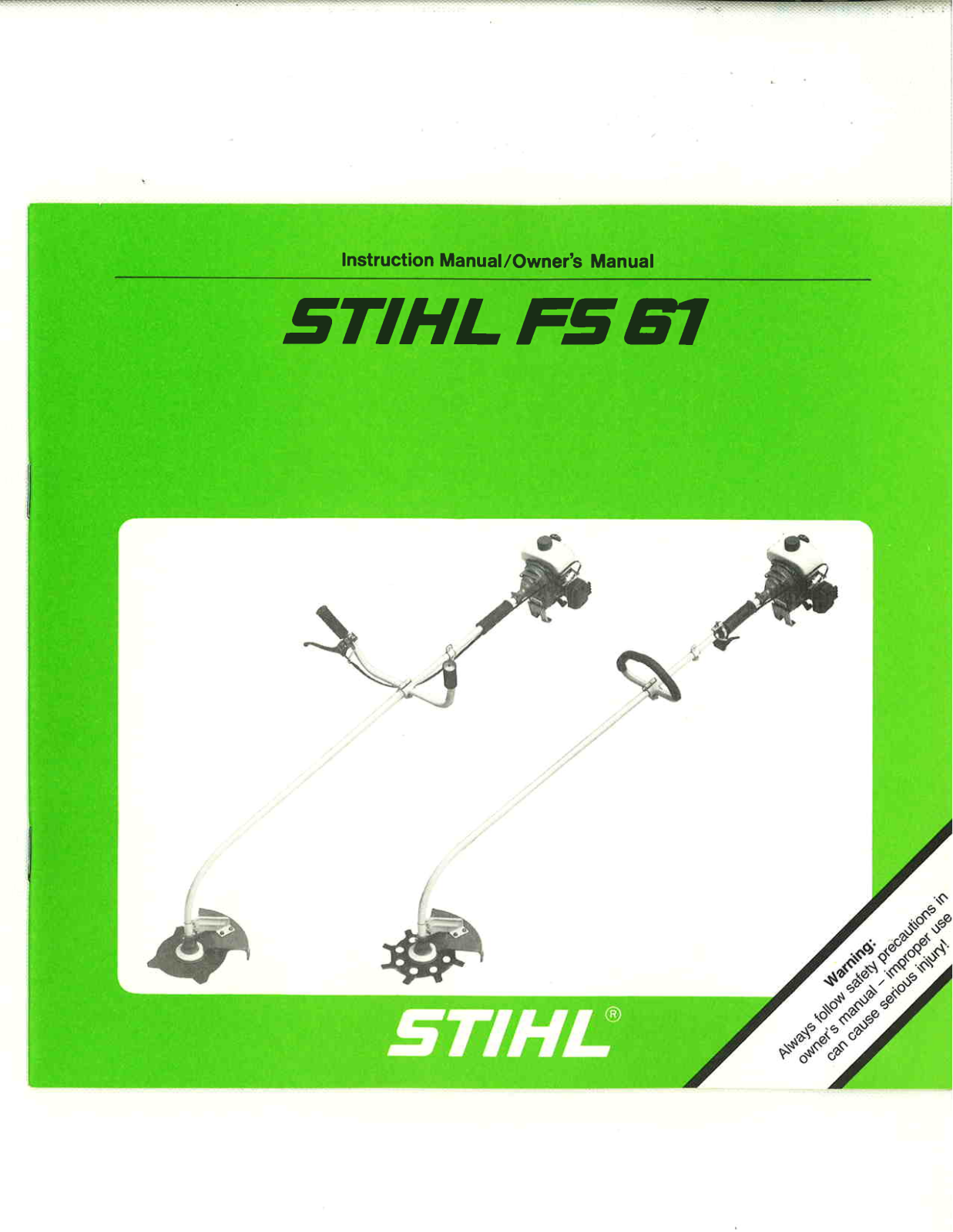 STIHL FS 61 Owner's Manual