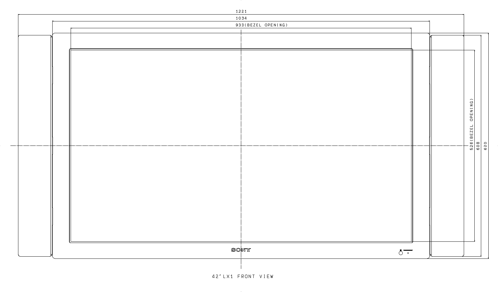 Sony SS-SP42FW, FWD-42LX1/W Mechanical diagram