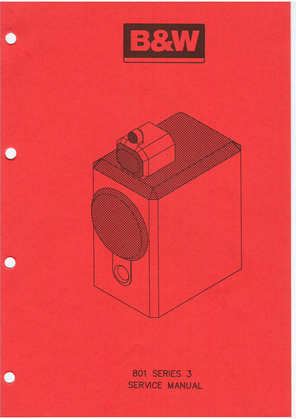 B&W 801 User Manual