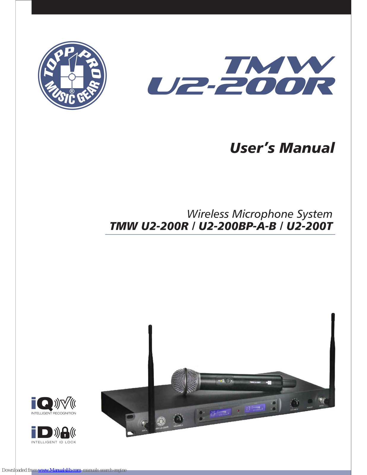 Topp Music Gear TMW U2-200R, TMW U2-200T, TMW U2-200BP-A-B User Manual