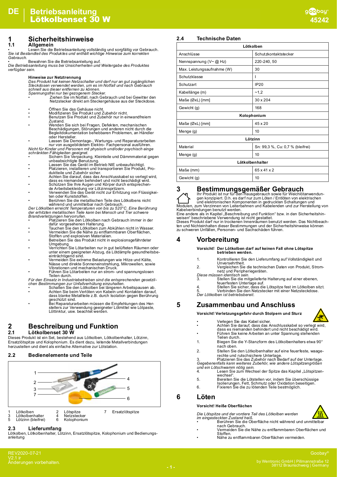 GOOBAY 45242 Instructions - ManualMachine.com