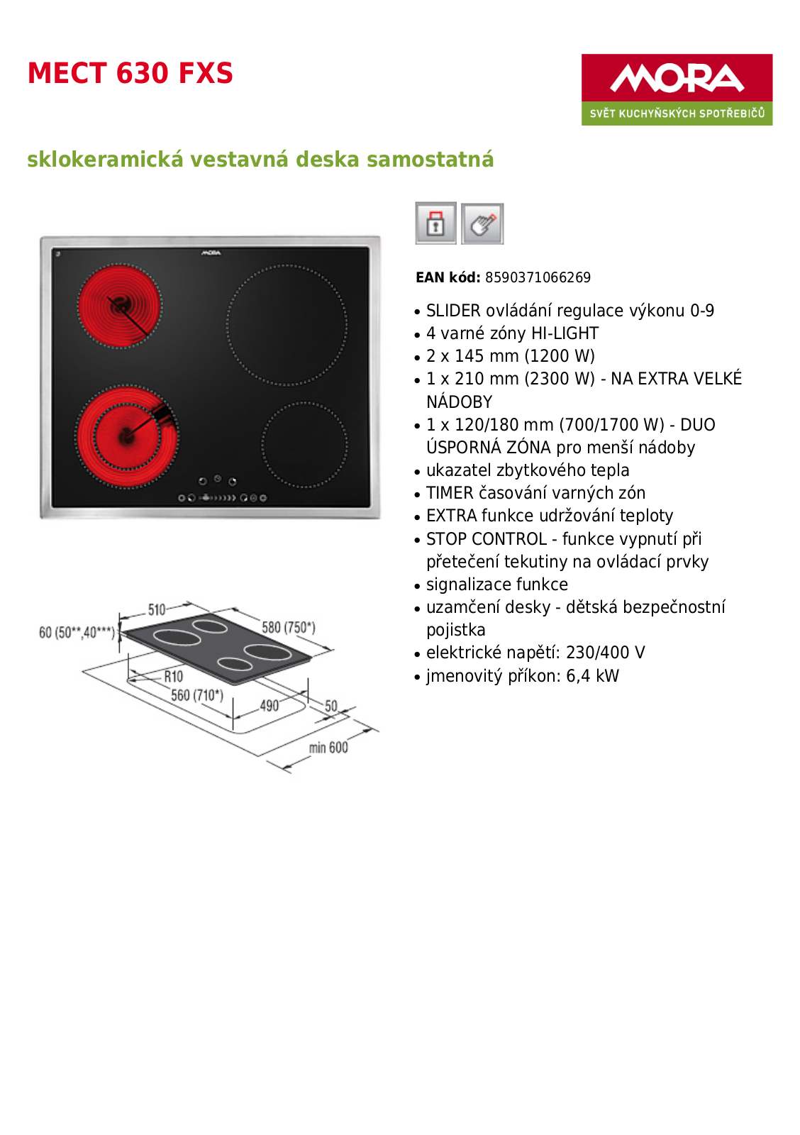 Mora MECT 630 FXS User Manual