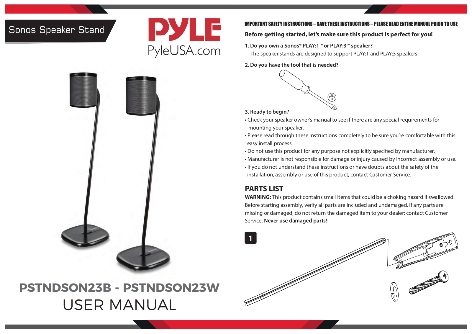 Pyle PSTNDSON23B User guide - ManualMachine.com