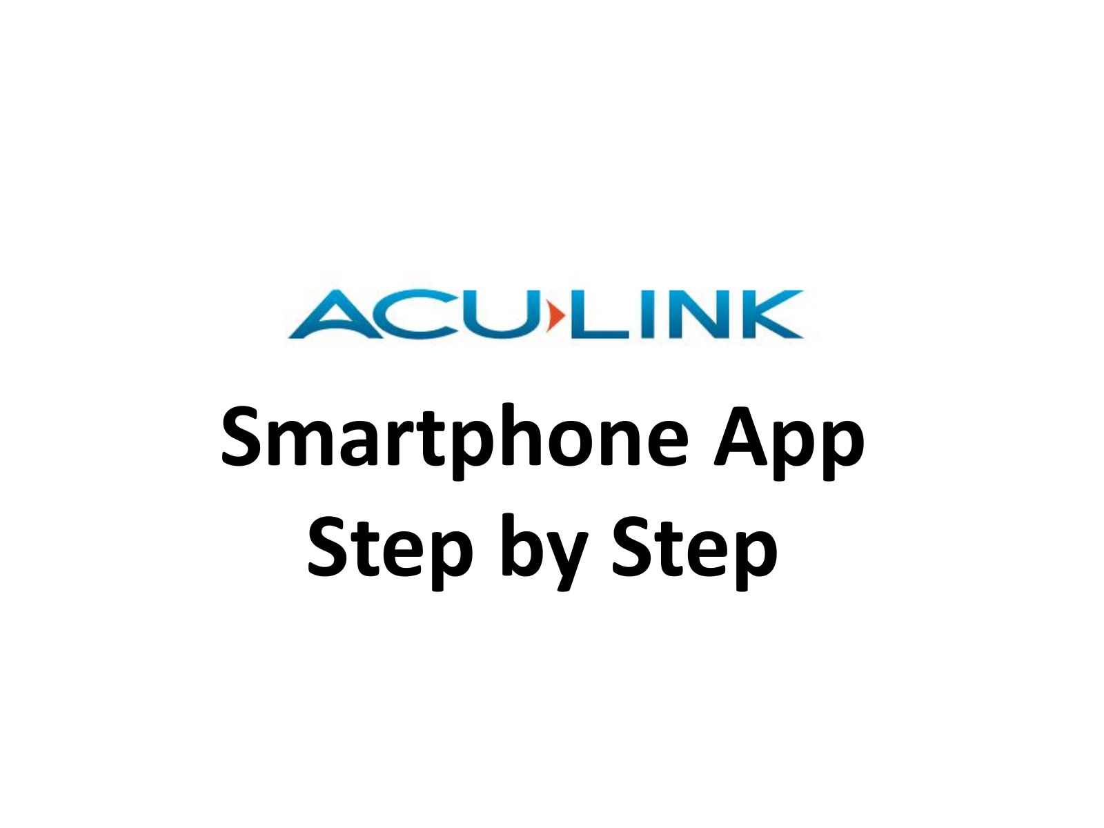 AcuLink Smartphone User Manual