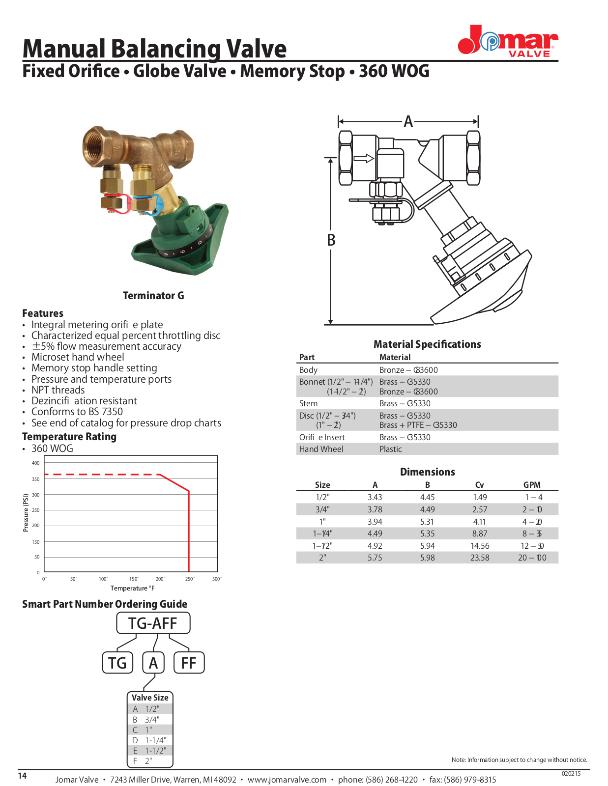 Jomar Terminator G User Manual