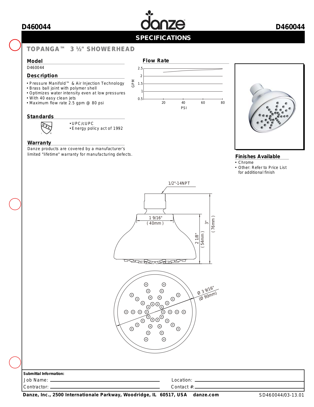 Danze D460044 User Manual - ManualMachine.com