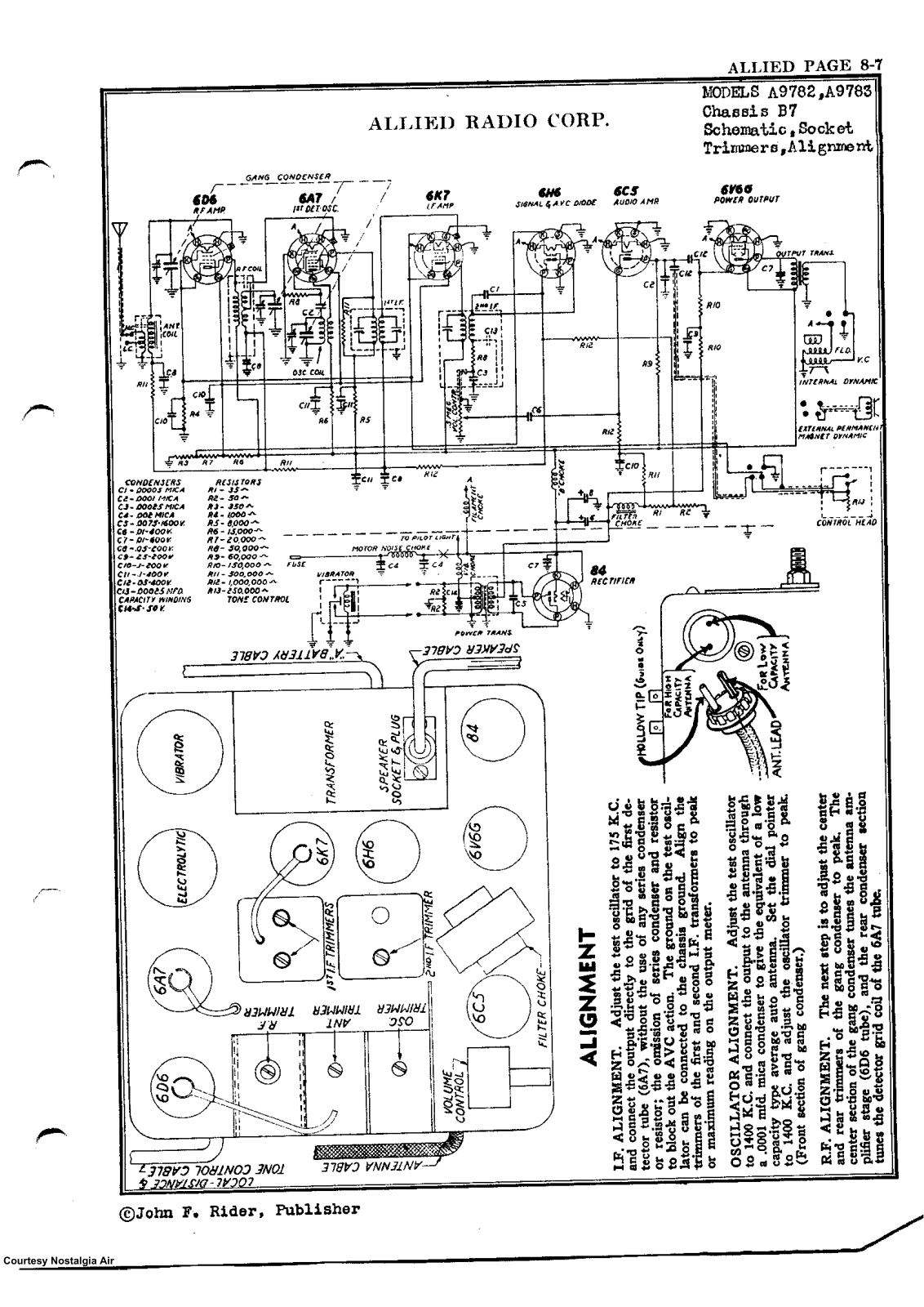 Allied Radio A9782, A9783 Schematic - ManualMachine.com
