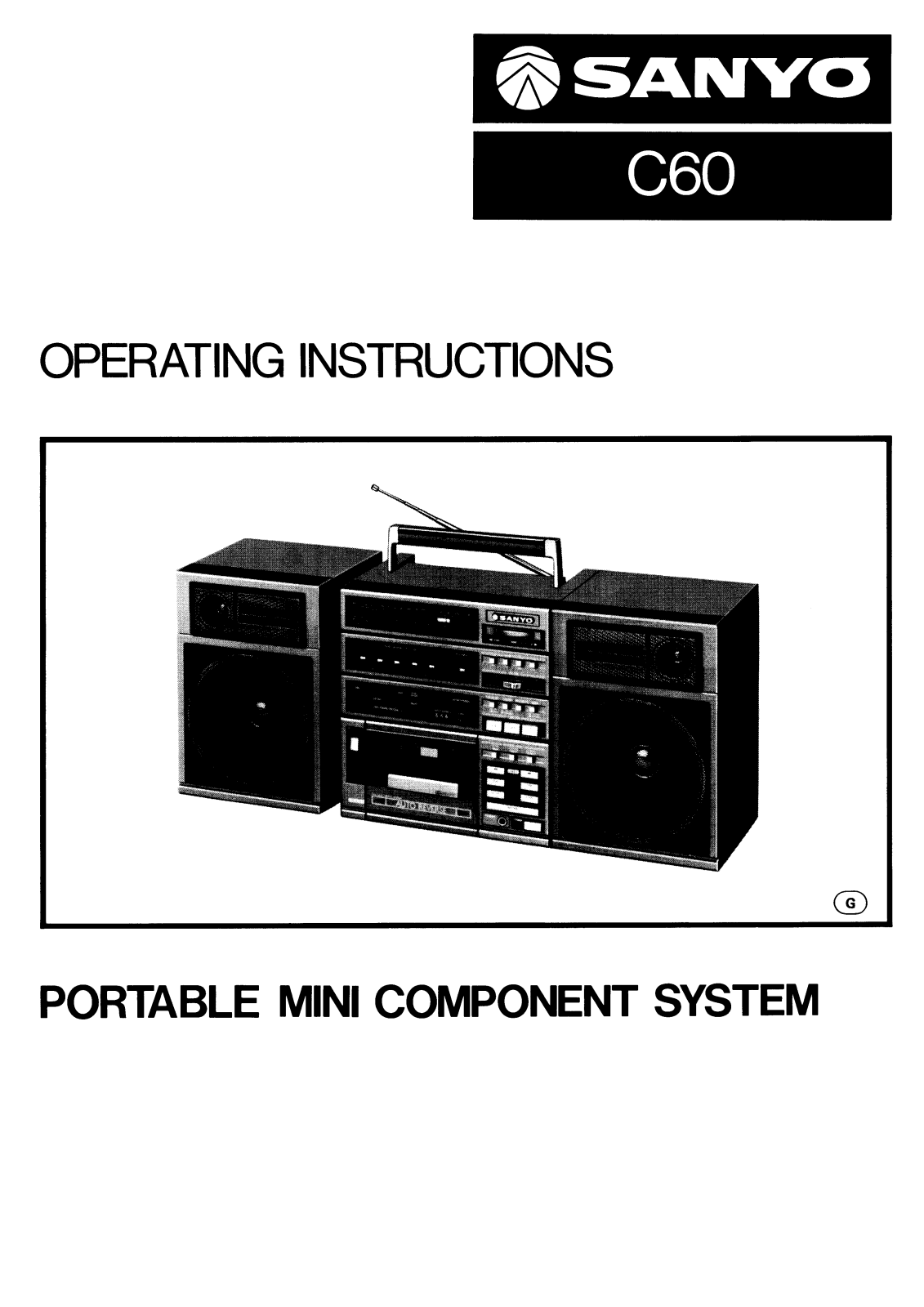 Sanyo C60 Instruction Manual