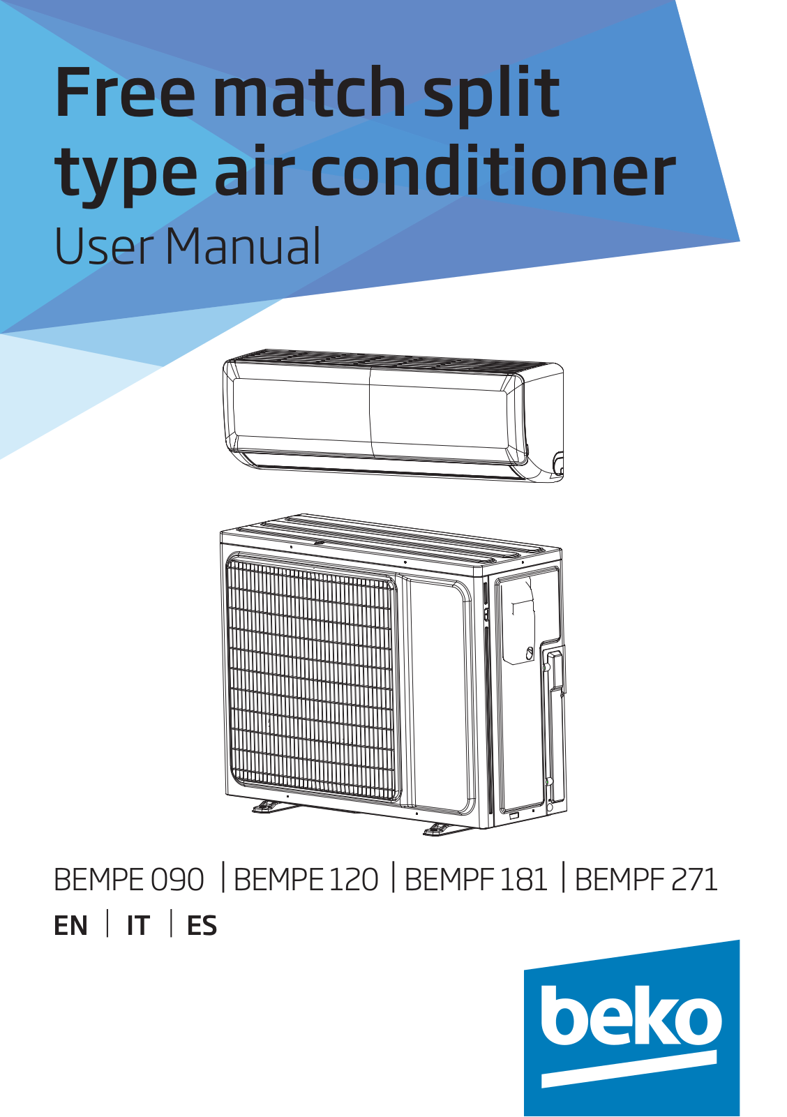 Beko BEMPF 181, BEMPF 271, BEMPE 120, BEMPE 090 User manual