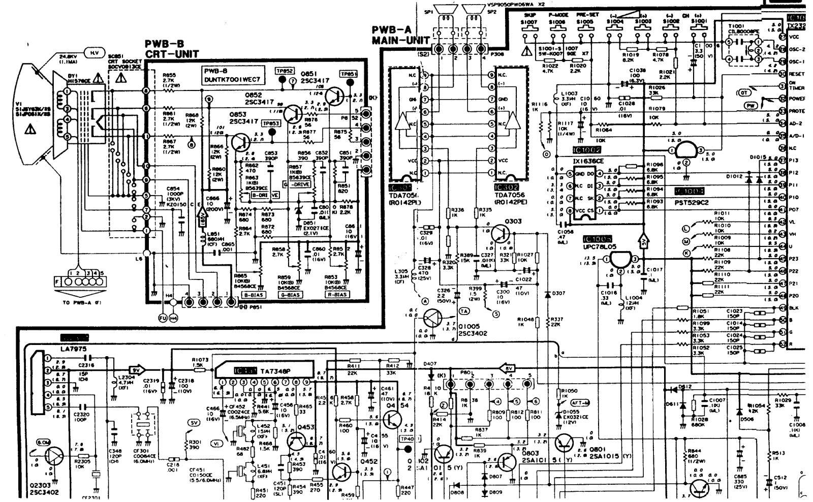 SHARP 21D-CK1 Schematics