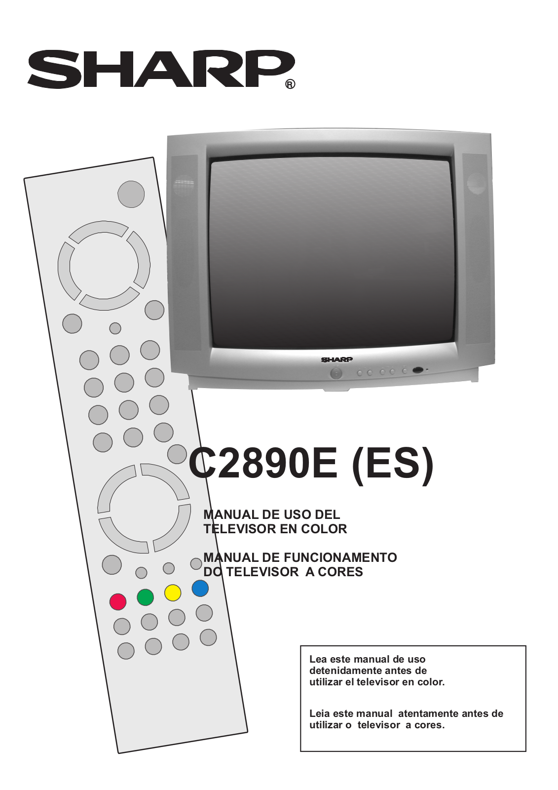 Sharp C2890E Operation Manual