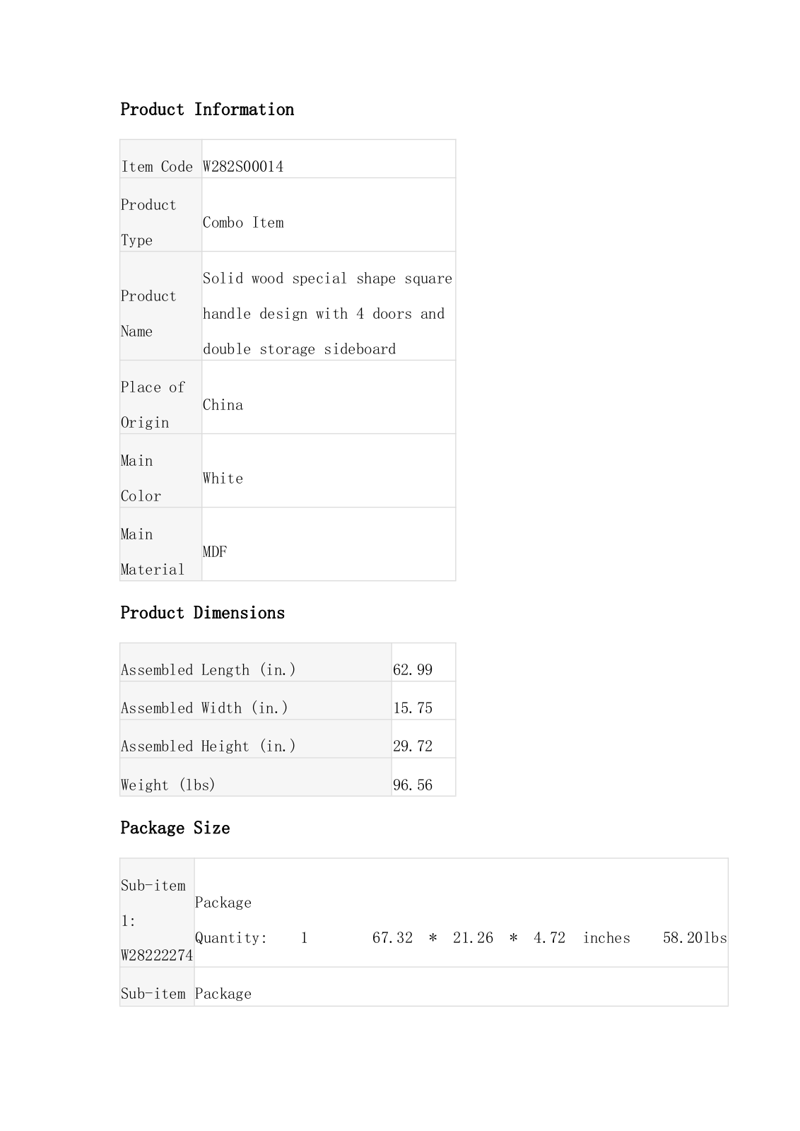 JIMDOA AMDO3214 Specifications - ManualMachine.com