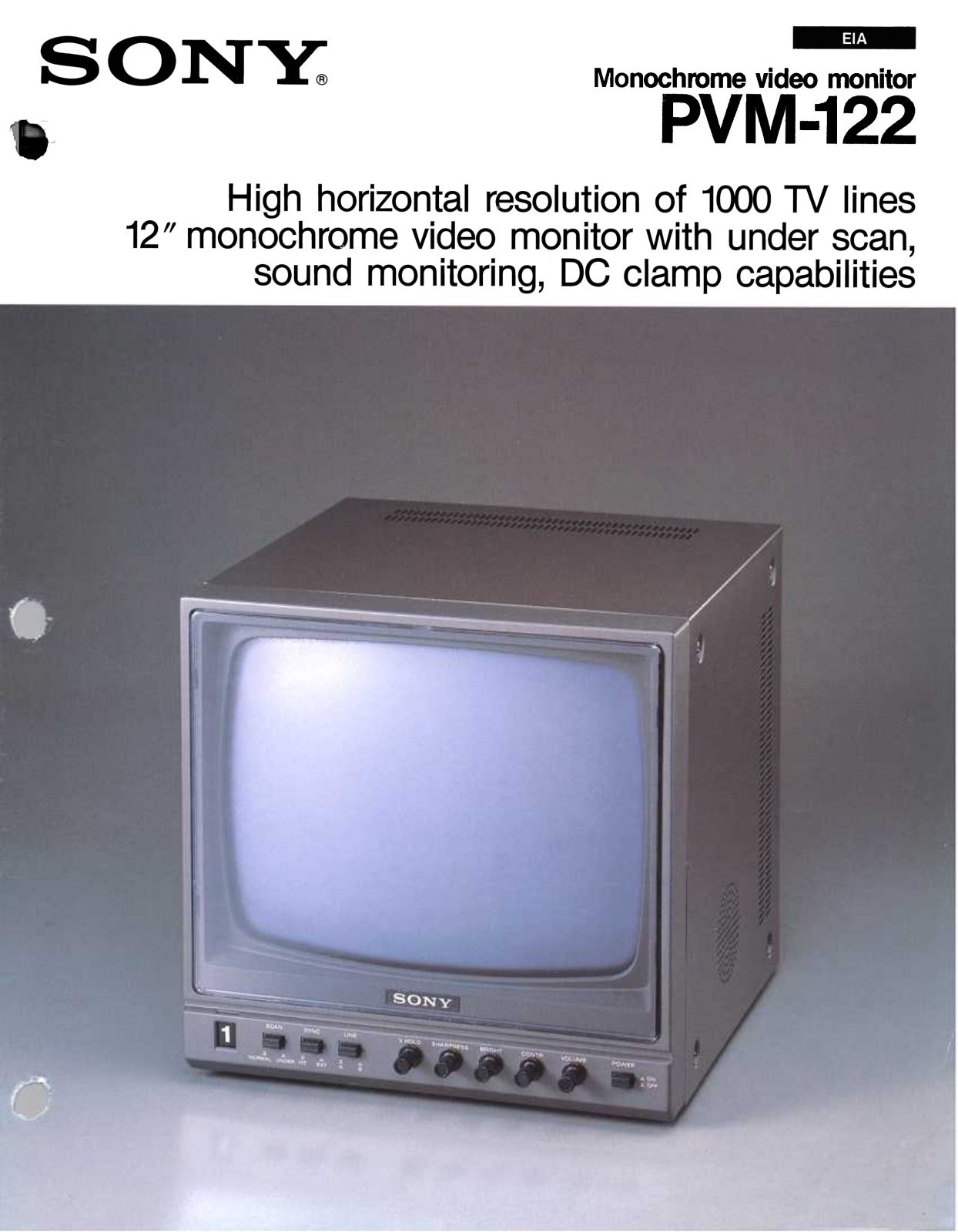 Sony PVM-122 Service Manual