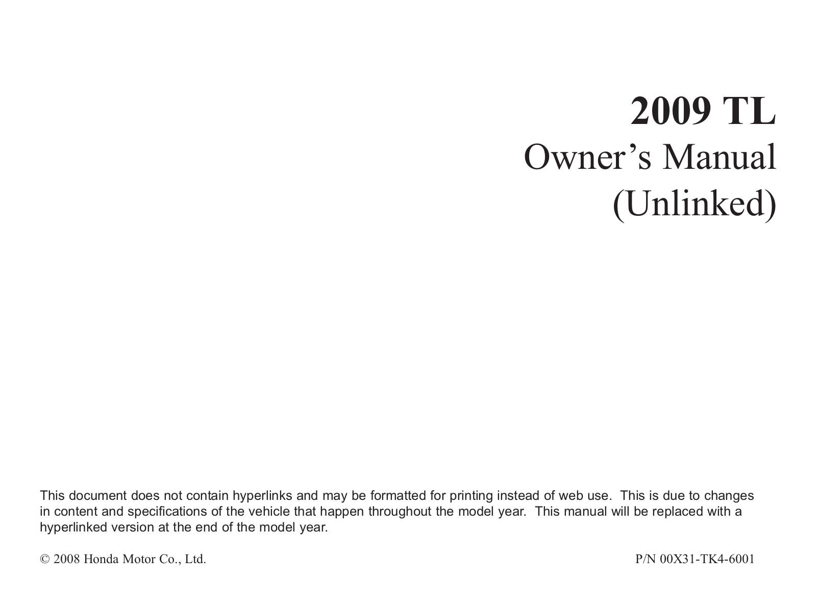 Acura Accord Sedan User Manual