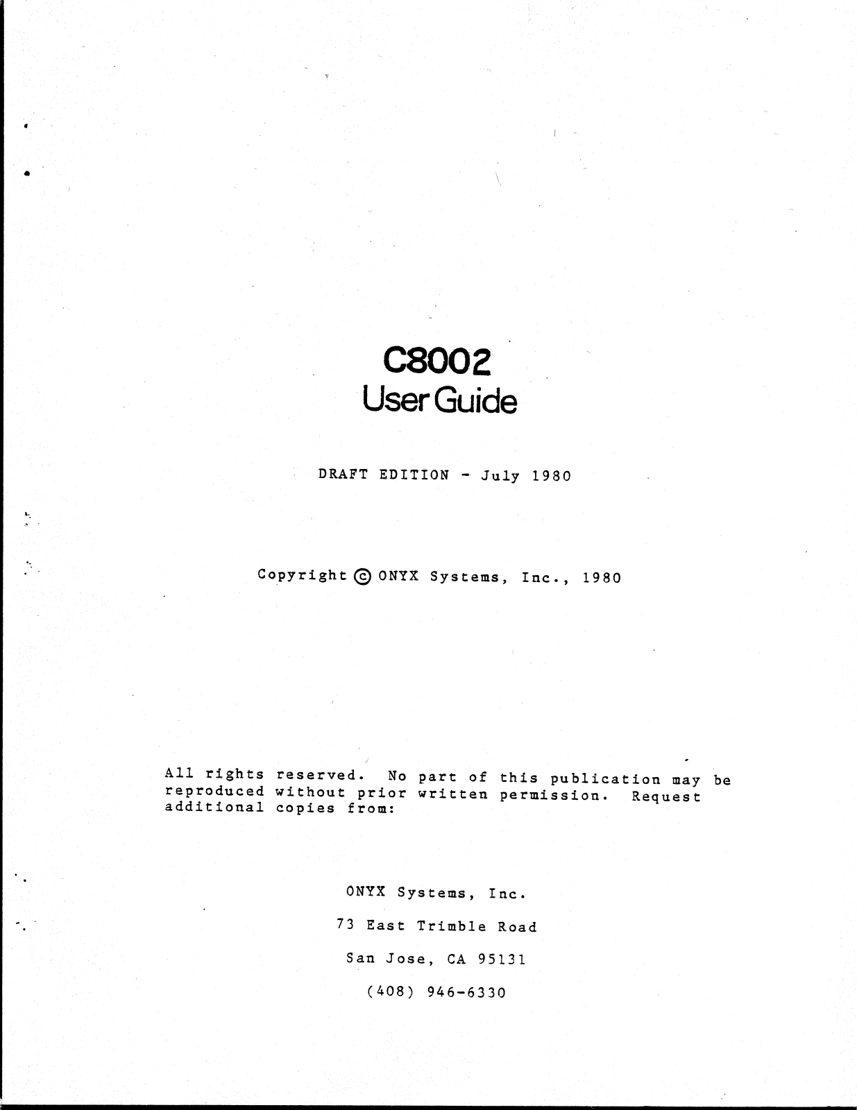 Onyx C8002 User Manual - ManualMachine.com