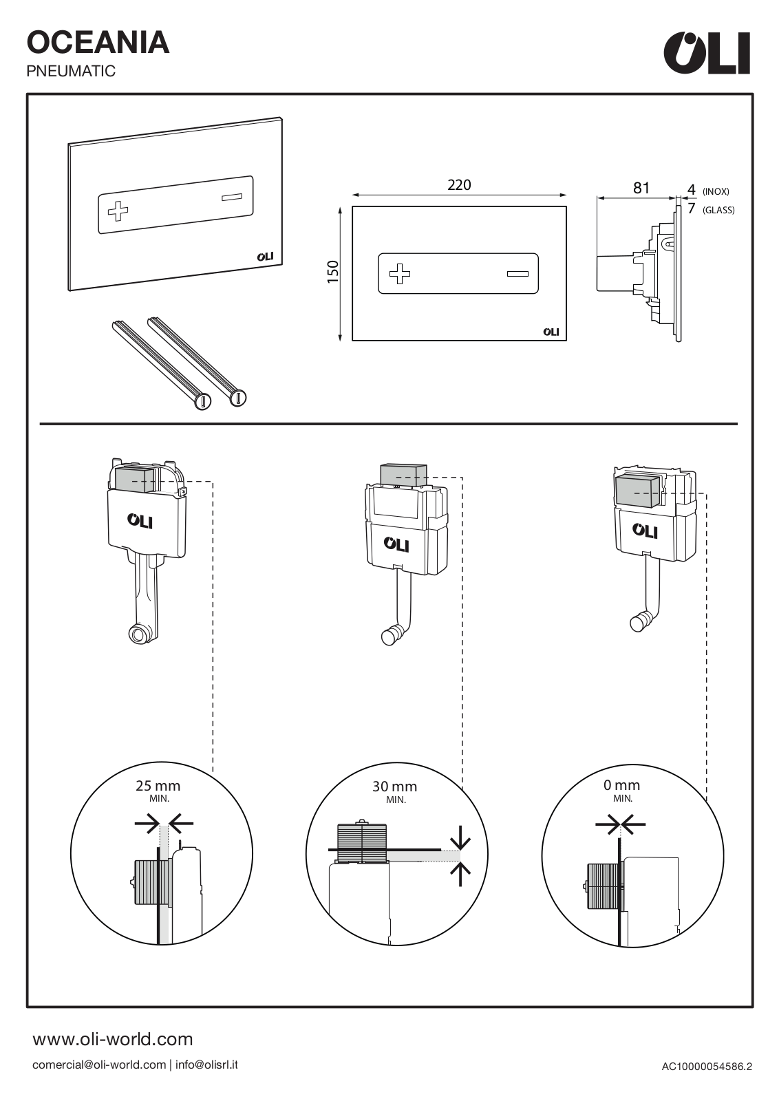 OLI OCEANIA PNEUMATIC Installation guide - ManualMachine.com
