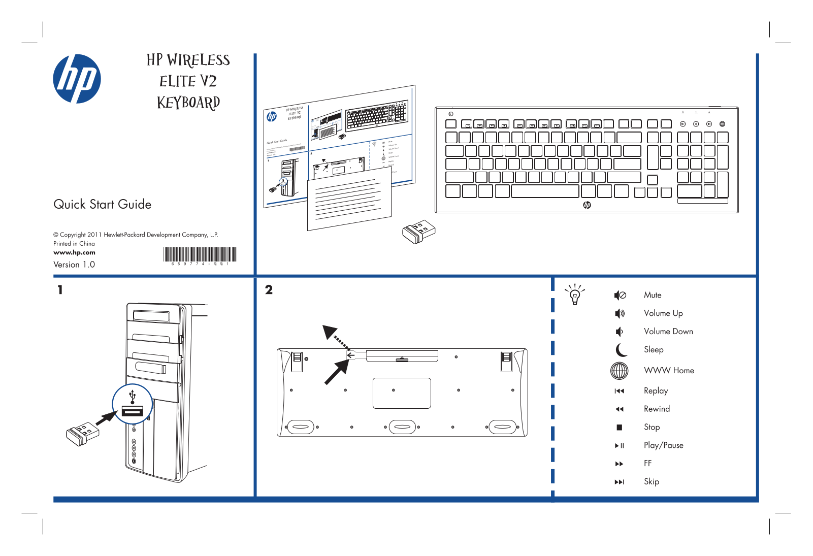 HP Elite v2 Quick Start Guide