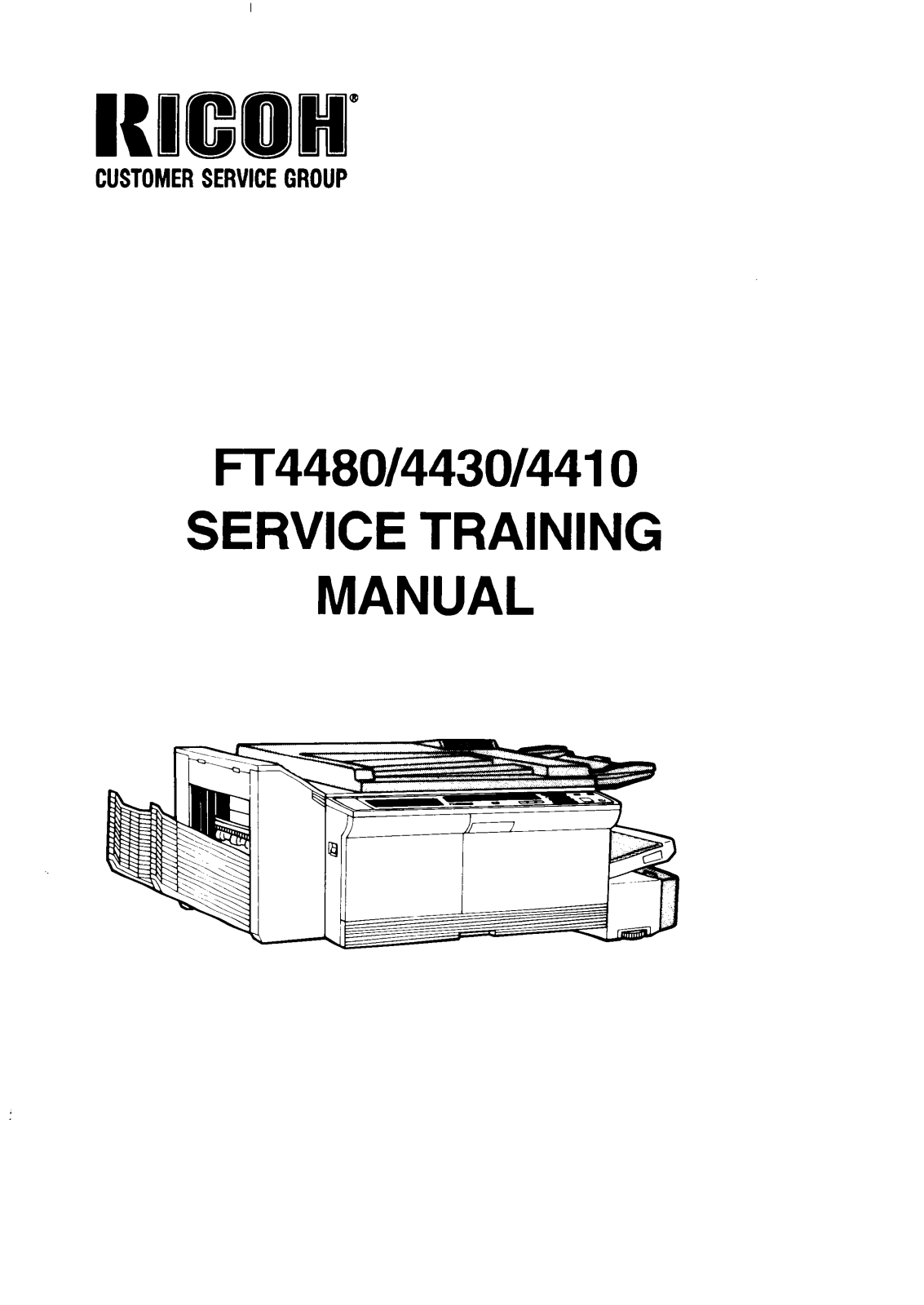 Ricoh FT 4410, FT 4430, FT 4480 Service Manual